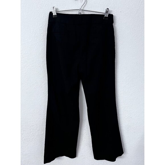 Banana Republic Jackson Fit Womens Black Stretch Pants Size 4P Italy Fabric - Picture 2 of 7